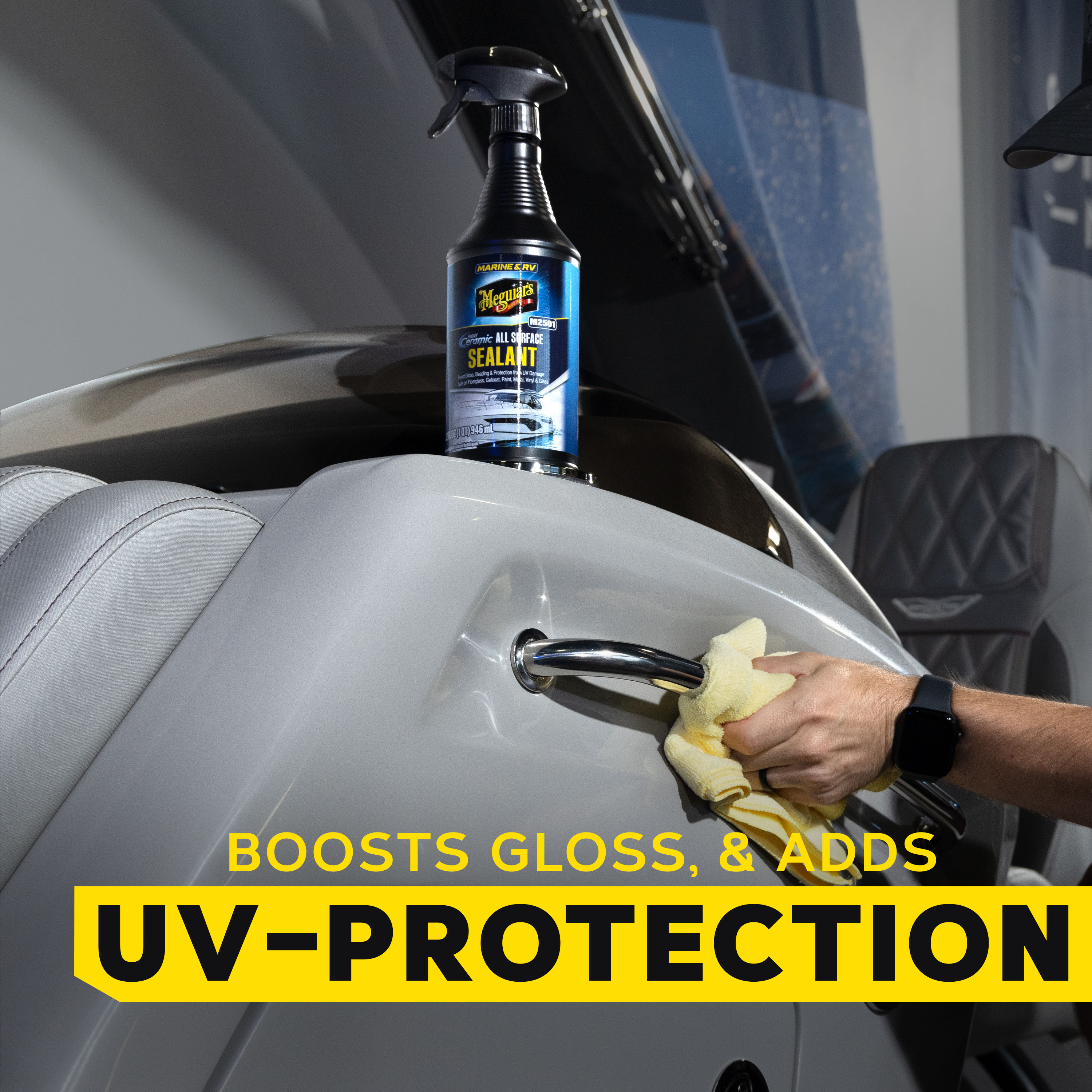 Meguiar's Marine RV 43 M4364 Nettoyant Pour Bateau Et Camping-Car 1,89 L - Formule Moussante Sans Traces